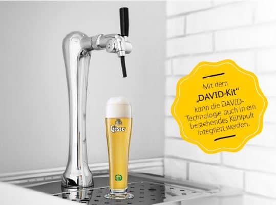 Ein Zapfhahn mit Bier