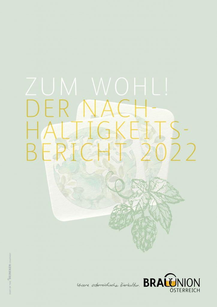 Das Titelblatt des Nachhaltigskeitsberichts 2022